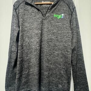 PepWear WGI Grey 1/4 Zip Pullover Women’s Large Athletic Lightweight Jacket